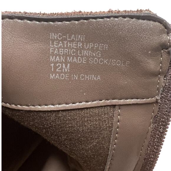 INC International Concepts Laini Women's Size 12 Ankle Boots Zip Buckles Booties - Picture 14 of 15